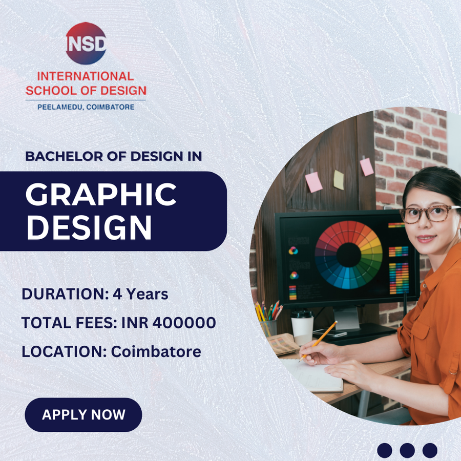 Bachelor of Design in Graphic Design at International School of Design, Coimbatore